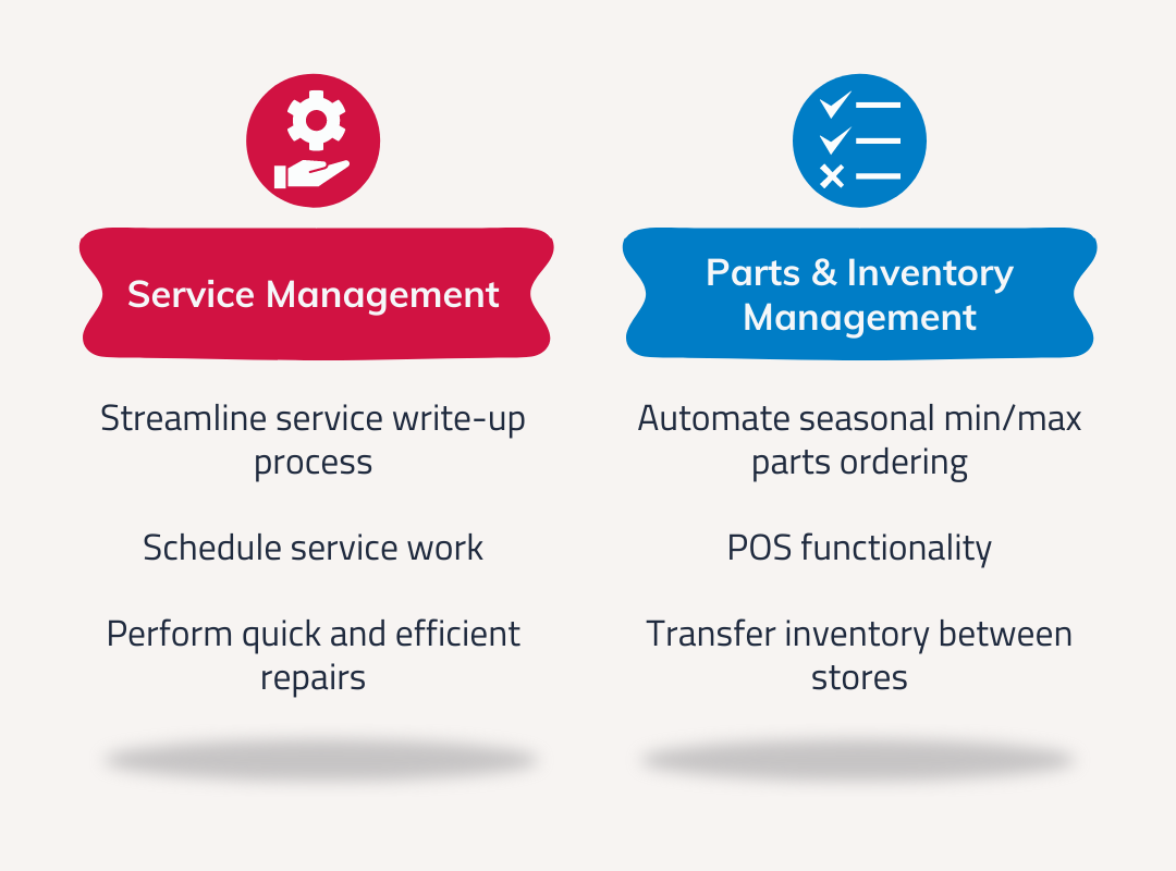 dms features service management and parts and inventory management