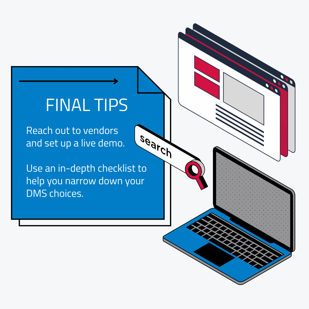 more tips for choosing a dms